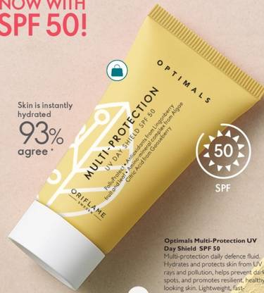 Oriflame Optimal multi protection uv day shield SPF 50