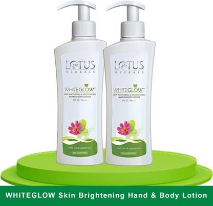 LOTUS HERBALS WhiteGlow Skin Brightening Hand & Body lotion ( Pack of 2 ) ( 270ml * 2 )