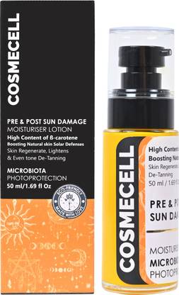Cosmecell Pre and Post Sun Damage Moisturiser Lotion