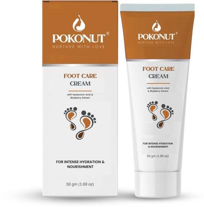 Pokonut Foot Care Cream for Dry and Cracked Heels