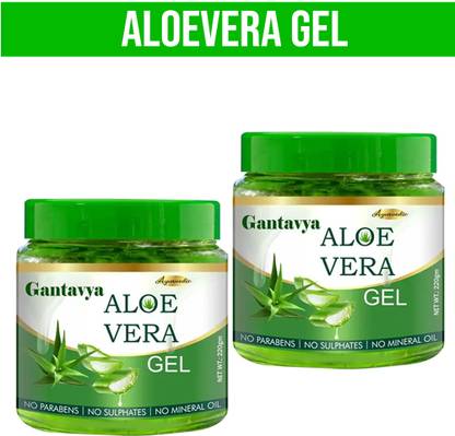 Gantavya Pure Natural Aloe Vera Gel for Face, Acne Scars