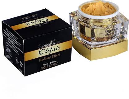 Simi Beauty Product Olifair pearl saffron Night Cream (With free bleach sample) (Pack of 1)