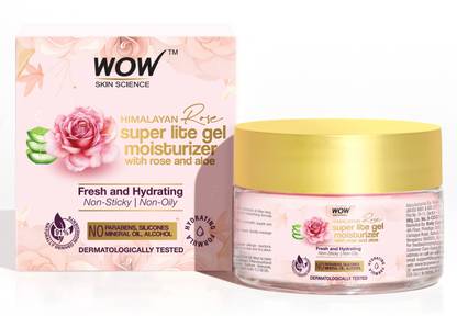 WOW SKIN SCIENCE Aloe Rose Gel Moisturizer| Instant Hydration in Summer|Daily Refreshing FaceGel|