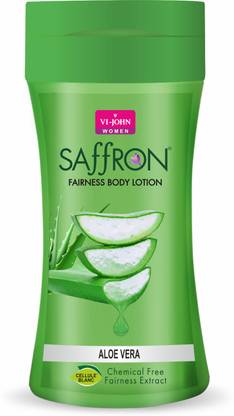 VI-JOHN Saffron Aloe vera Body Lotion Deep Care Moisturization for All Skin Type- 250ml