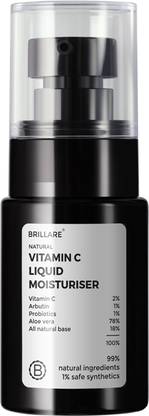 BRILLARE Vitamin C Liquid Moisturiser, For Bright & Glowing Skin, Probiotics Moisturiser
