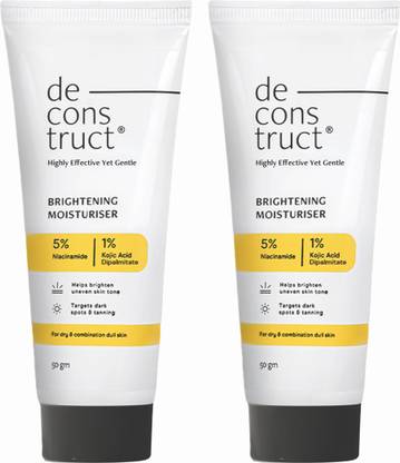 deconstruct 5% Niacinamide Brightening Face Cream withVitaminC + E | For Glowing Skin
