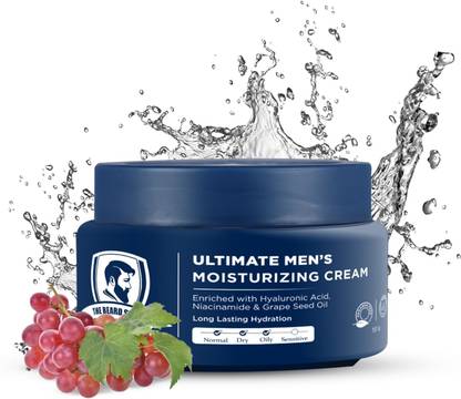 The Beard Story Ultimate Men's Moisturizing Cream, Long Lasting & Hydration, Grape Seed Oil