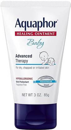 Aquaphor Baby Healing Ointment Diaper Rash and Dry Skin Protectant, 3 oz