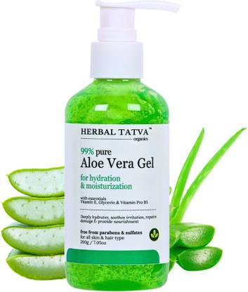 Herbal Tatva Aloe Vera Gel for Face, Skin, Hair with Multivitamins