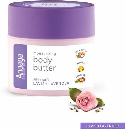 anaaya Lavish Lavender Body Butter | Moisturising Cream |Shea Butter & jojoba Oil