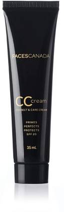 FACES CANADA CC Cream - Sand | SPF 20 Correct & Care Tinted Cream Primes Perfects Protects