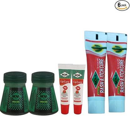 NOVA Ayurvedic Cream x 2 + Lip Cure x 2 + Itch Cure x 2