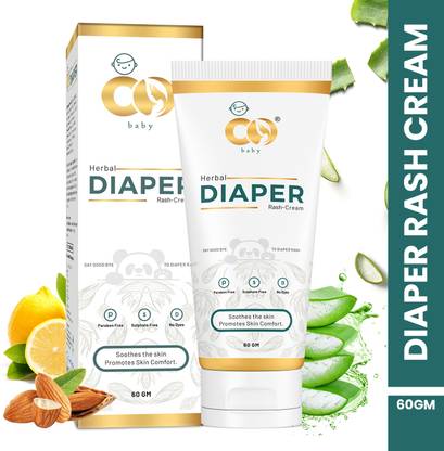 CO Baby Diaper Rash Cream With The Godness of Almond & Aloevera | Prevents Rashes