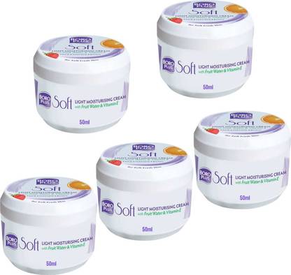 BOROPLUS BORO PLUS SOFT LIGHT MOISTURIZING CREAM FOR MOISTUTRE & NOURISH SKIN - 50ml x 5