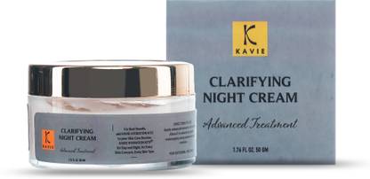 Kavie Clarifying Night Cream- with Retinol, Aloe Vera, Ashwagandha for Radiant Skin