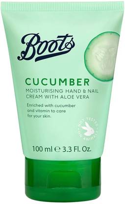 Boots Cucumber Moisturising Hand & Nail Cream With Aloe Vera 100 ml