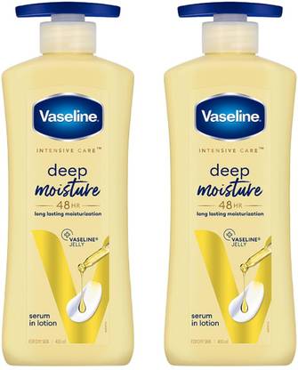 Vaseline DEEP MOISTURE BODY LOTION 400 ML X 2