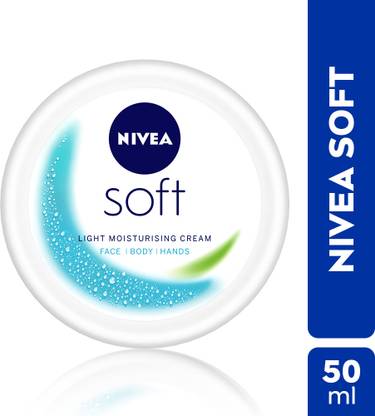 NIVEA Soft Light Moisturizer for Face, Hand & Body, Non-Sticky Cream with Vitamin E