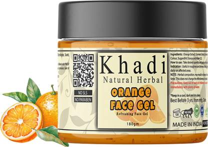 khadi natural herbal Refreshing Orange Face Gel Moisturiser 180 gm