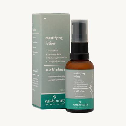 Raw Beauty All Clear Mattifying Moisturizer For Face 30ml