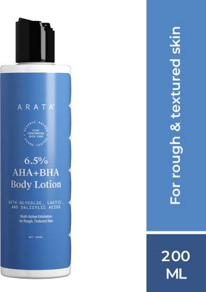 ARATA 6.5% AHA BHA Body Lotion | Exfoliates & Reduces Strawberry Skin