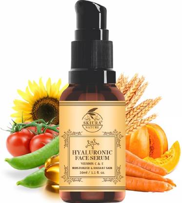 Skiura Hydrating Face Serum (with Hyaluronic, Vitamin C & Vitamin E Oil)