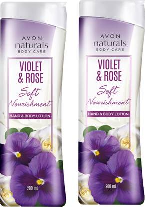 Avon Naturals Violet & Rose Hand & Body Lotion ( 200 ML Each Bottle)