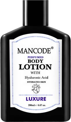 MANCODE Luxure Perfumed Body Lotion with Hyaluronic Acid for Hydrates Skin, 200ml