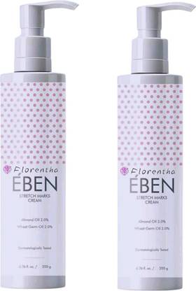 FLORENTHA EBEN STRETCH MARKS REMOVEL CREAM FOR CLEAR SKIN PACK OF 200g x 2