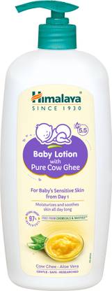 HIMALAYA Baby Lotion With Pure Cow Ghee 700mL | Ph5.5 | Safe For Newborns' Sensitive Skin