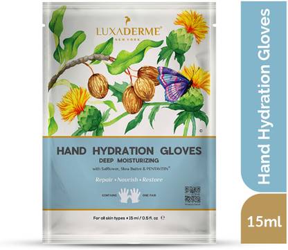 LuxaDerme Hydration Gloves,Deep Moisturizing for soft & smooth hands.Improved texture