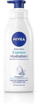 NIVEA Express Hydration Body Lotion, With Pure Hyaluron & Deep Moisture Serum