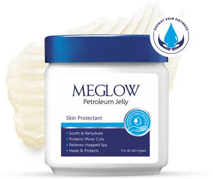 meglow Petroleum Jelly for Cracked Heels Chapped Lips & Dry Elbows Nourish Your Skin