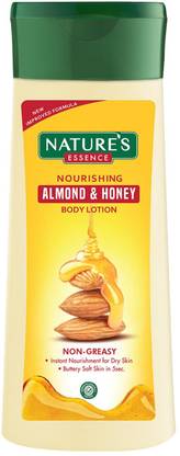 Nature's Essence Almond & Honey Body Lotion, Non-Greasy Moisturizer