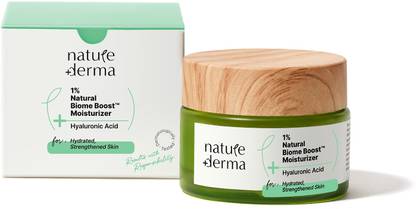 Nature Derma 1% Natural Biome-Boost Moisturizer with Hyaluronic Acid
