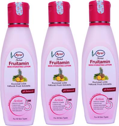 Ayur Herabls Fruitamin Skin Hydrating Lotion ( 100ml Each Of Pack )