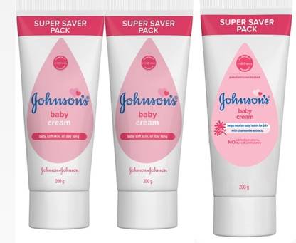 JOHNSON'S Cream 200+200 ( pack of 3 )