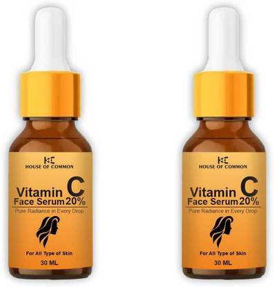 house of common 20% Vitamin C Face Serum For Boosts Glow & Fades Dark Spots (30ml) Pack of 2