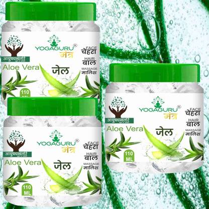 YOGAGURU MANTR ALOE VERA GEL 110g_ pack3