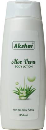 AKSHAR Aloevera Moisturising body lotion for Dry Skin for Women & Men, 100% Natural