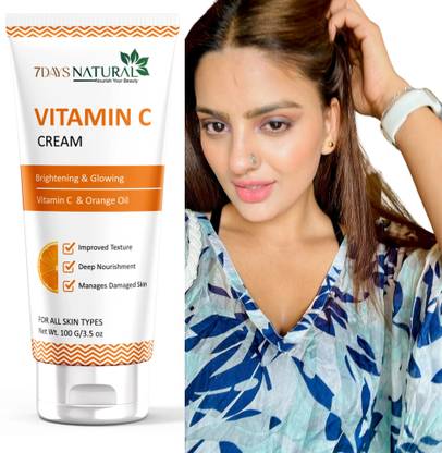 7days natural Vitamin C Face Cream - Oil Free |Quick Absorbing skin Brightening | Whitening