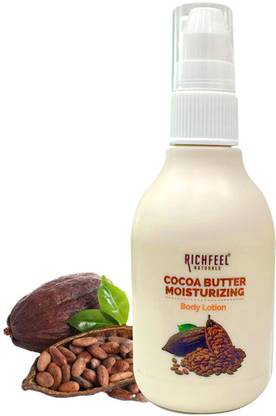 RICHFEEL Cocoa Butter Moisturizing Body Lotion|100% Cocoa And Shea Butter|100 ml