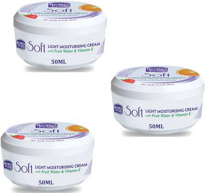 BOROPLUS Soft Light Moisturising Cream Fruits For Soft Fresh Skin Pack of - 50ml x 3