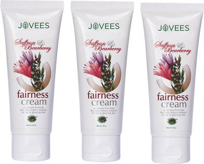 JOVEES Saffron Bearberry Fairness Cream (Pack of 3)