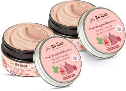 Nat Habit Fig Rose Prima Skin Malai/Cream For clarity & brightening 24HR Moisture Control