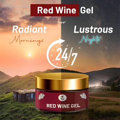 iShilp Red Wine Gel Face Moisturizer for Glowing Skin |Soap for Bathing