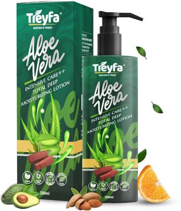 TREYFA Aloevera Red sandal moisturizer body lotion for intense skincare
