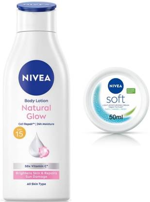 NIVEA NG Cell Repair 200ml & Soft Cream 50ml set of 2