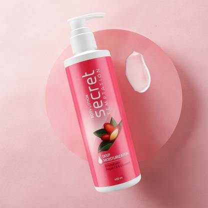 Secret Temptation Body Lotion with Argan Oil & Vitamin E, Heals and Moisturizes Dry Skin