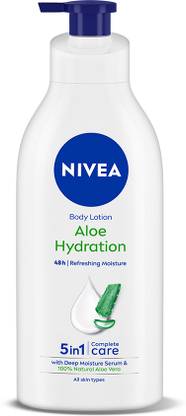 NIVEA Aloe Hydration, Big Moisturizer Lotion, Deep Moisture Serum, Natural Aloe Vera